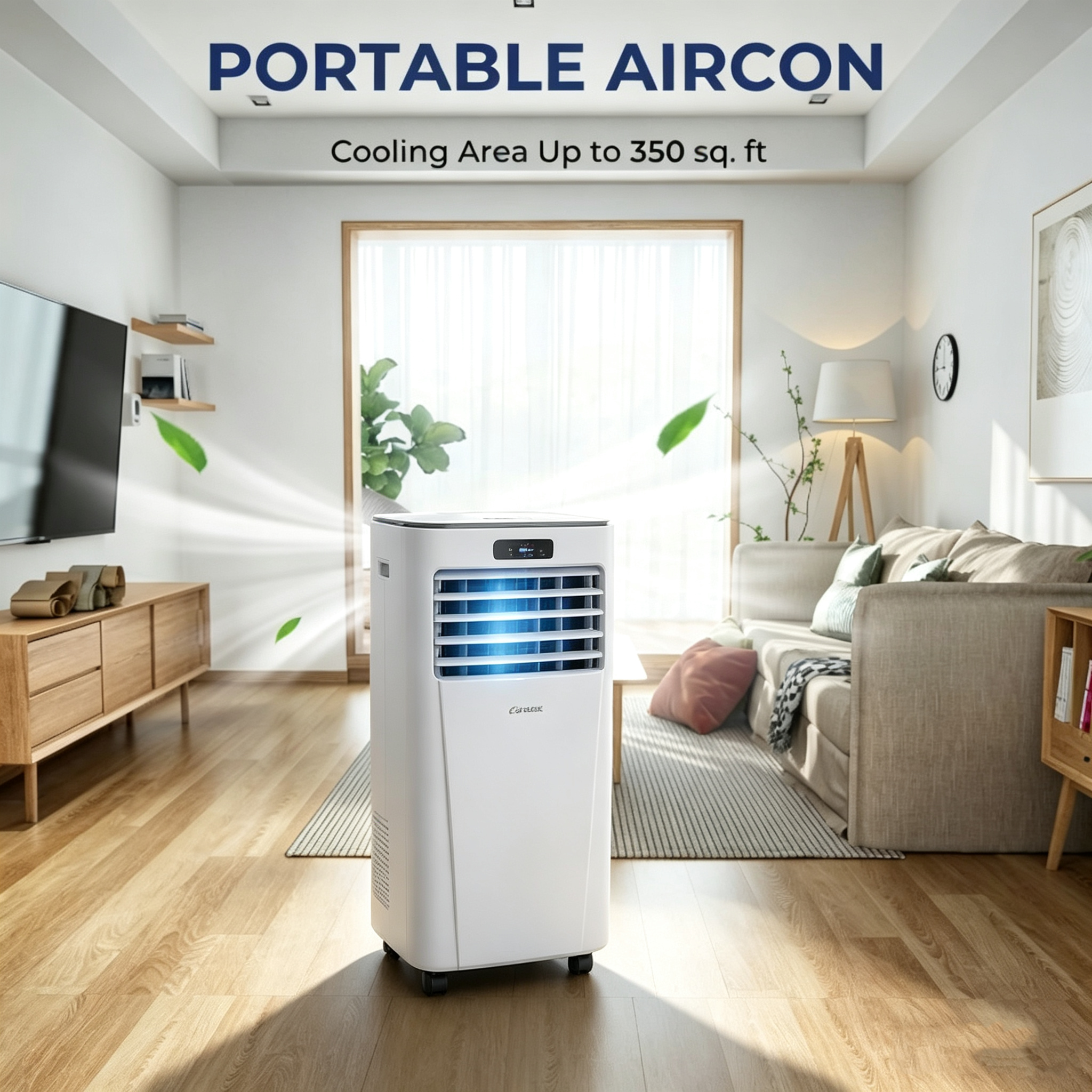 10000 BTU 4-in-1 Portable Air Conditioner with Dehumidifier and Fan Mode