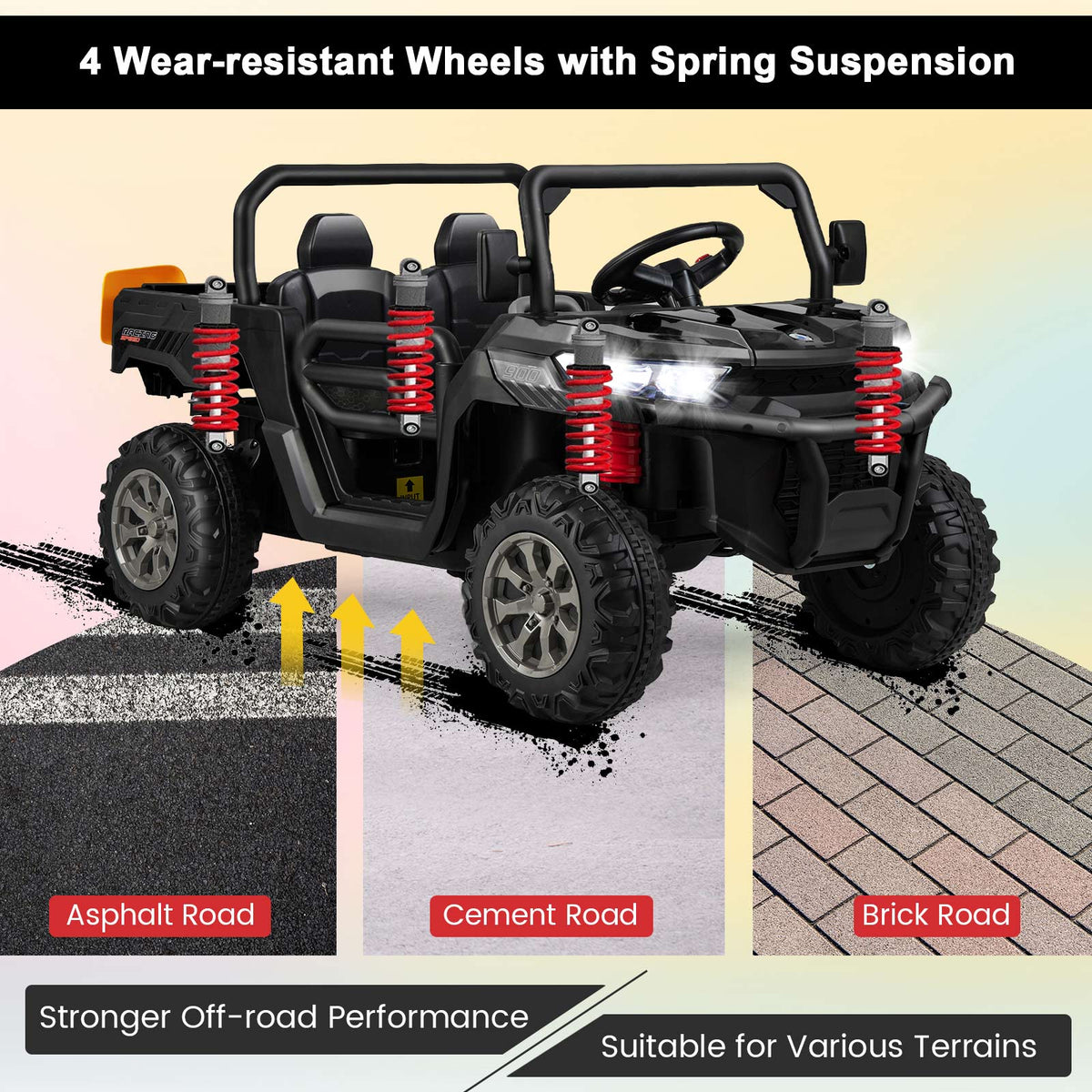 12V 2-Seater Kids Ride-On Dump Truck with Power Dump Bed
