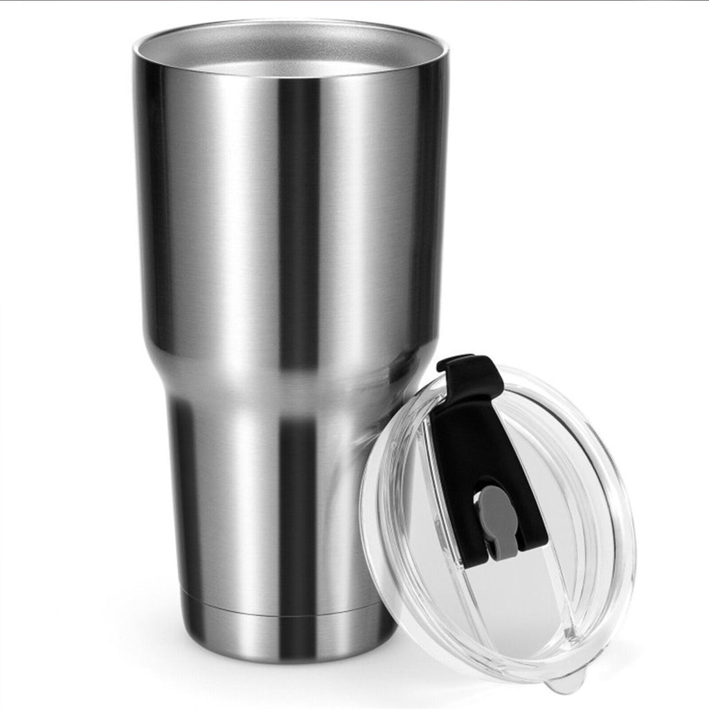 30 oz Vacuum-Insulated Stainless Steel Tumbler with Lid