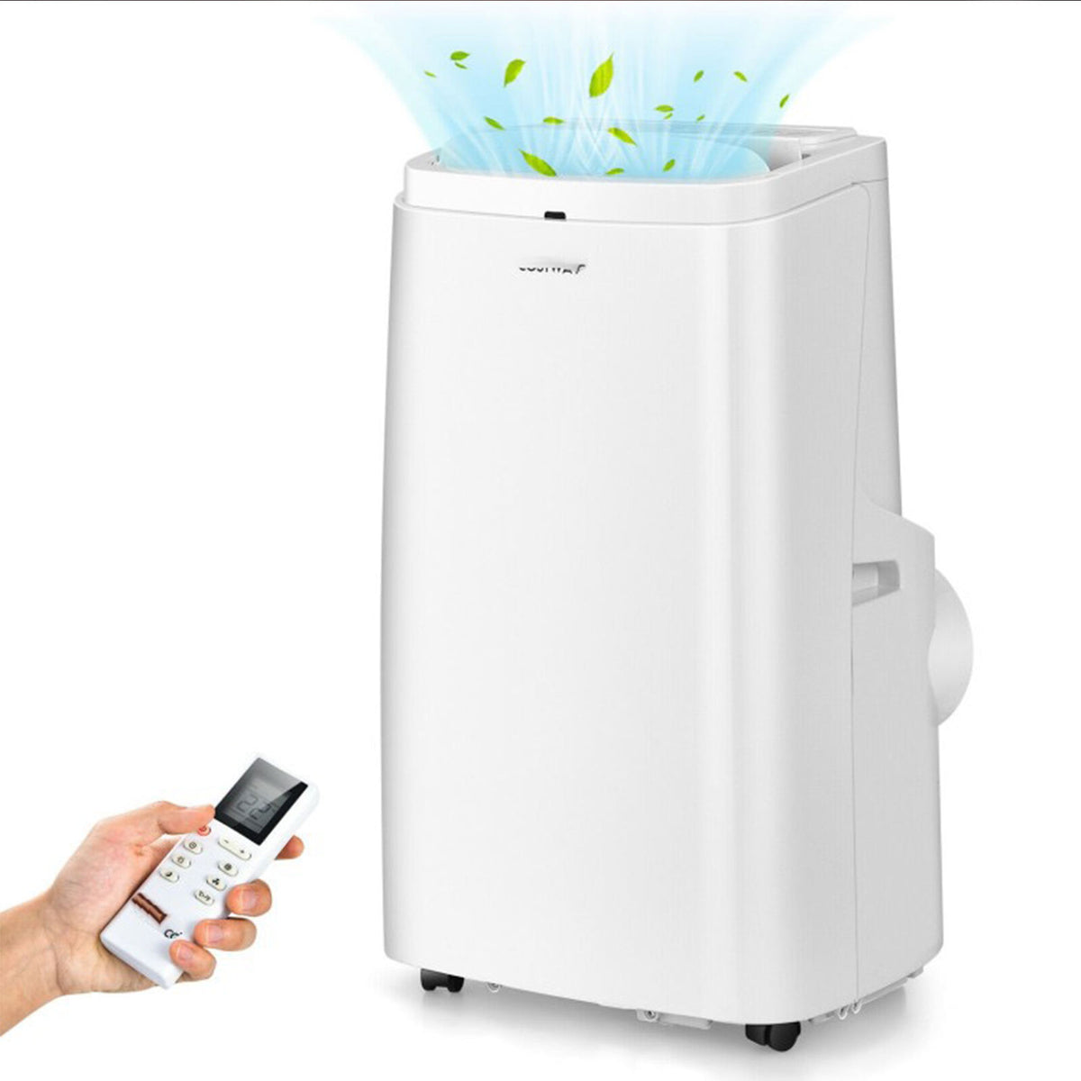 9,000 BTU ASHRAE 3-in-1 Portable Air Conditioner with Remote Control & Dehumidifier