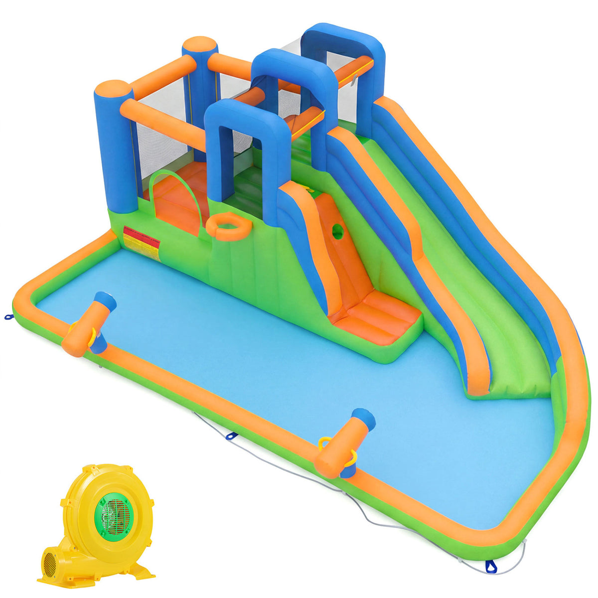 Kids Inflatable Water Slide Park with Splash Pool