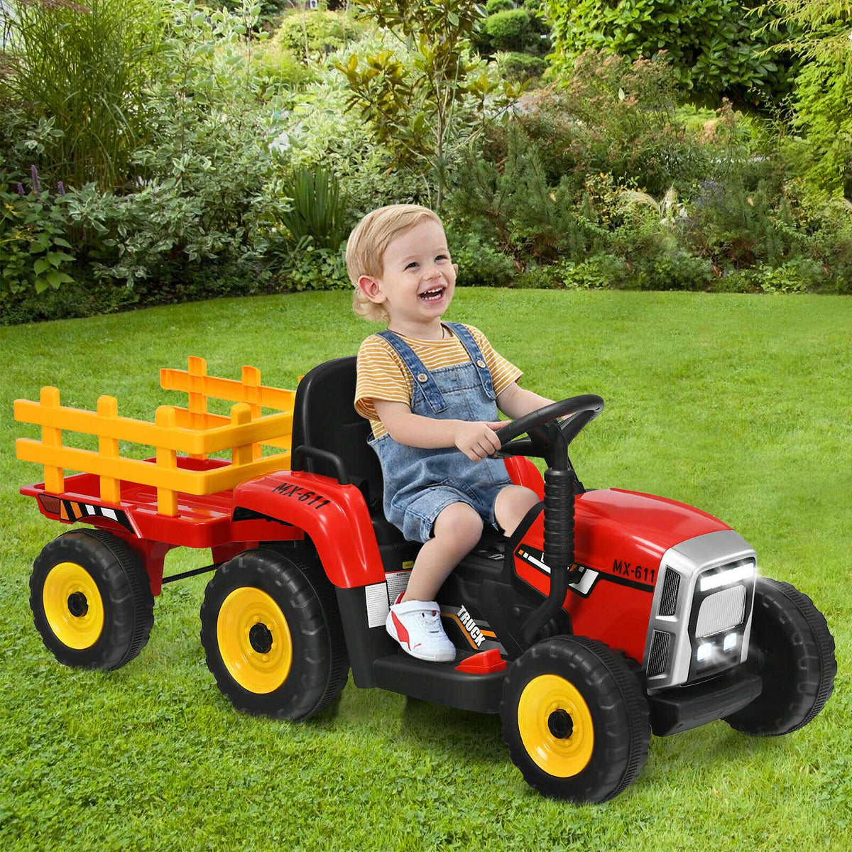 12V Kids Ride-On Tractor with Front Loader
