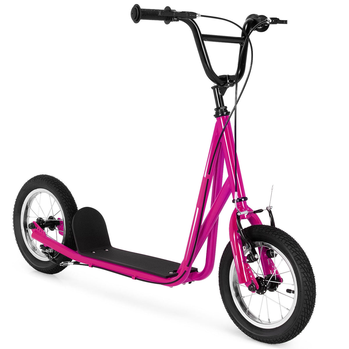 12-Inch Kids Kick Scooter with Air-Filled Tires