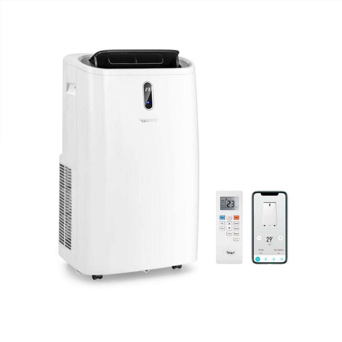 12,000 BTU Portable Air Conditioner with Heat & WiFi