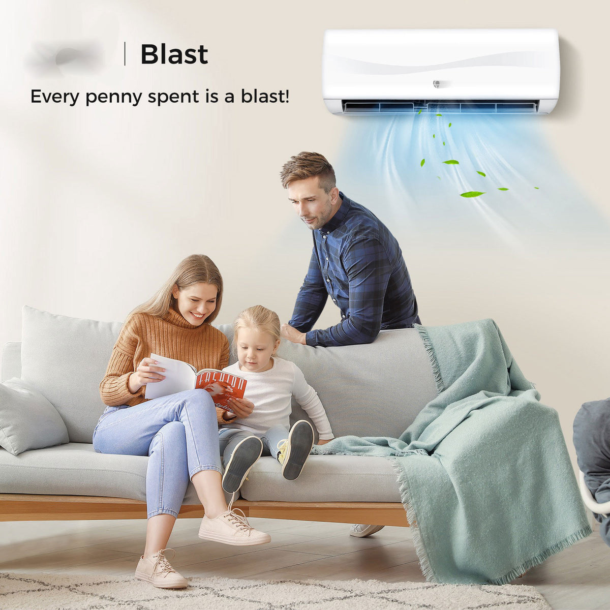 24000 BTU Ductless Mini Split AC with Heat Pump 18.5 SEER2