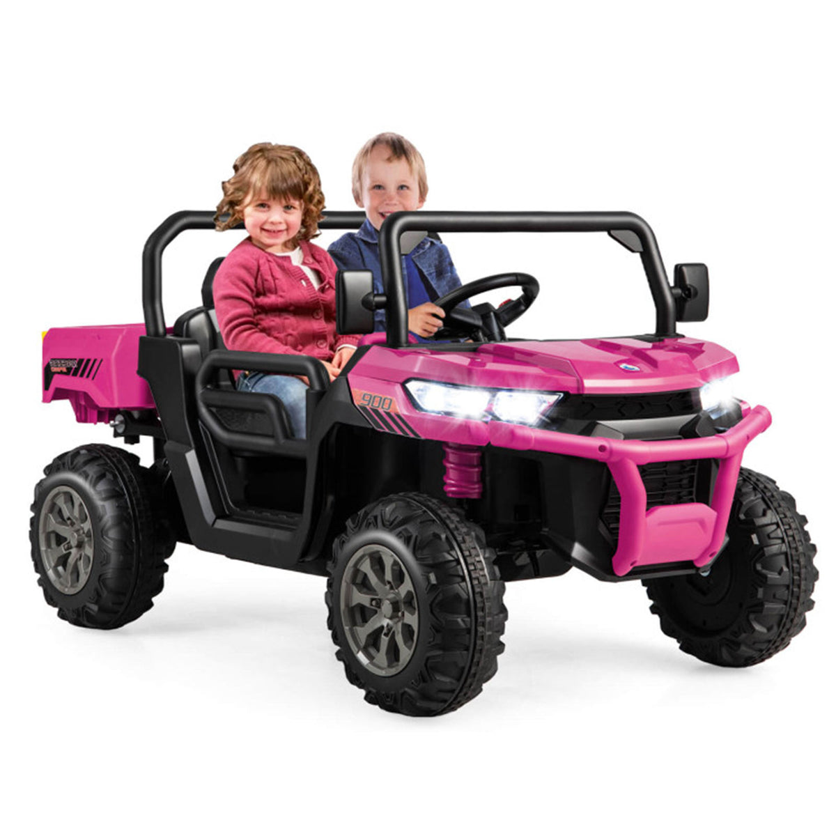 12V 2-Seater Kids Ride-On Dump Truck with Power Dump Bed