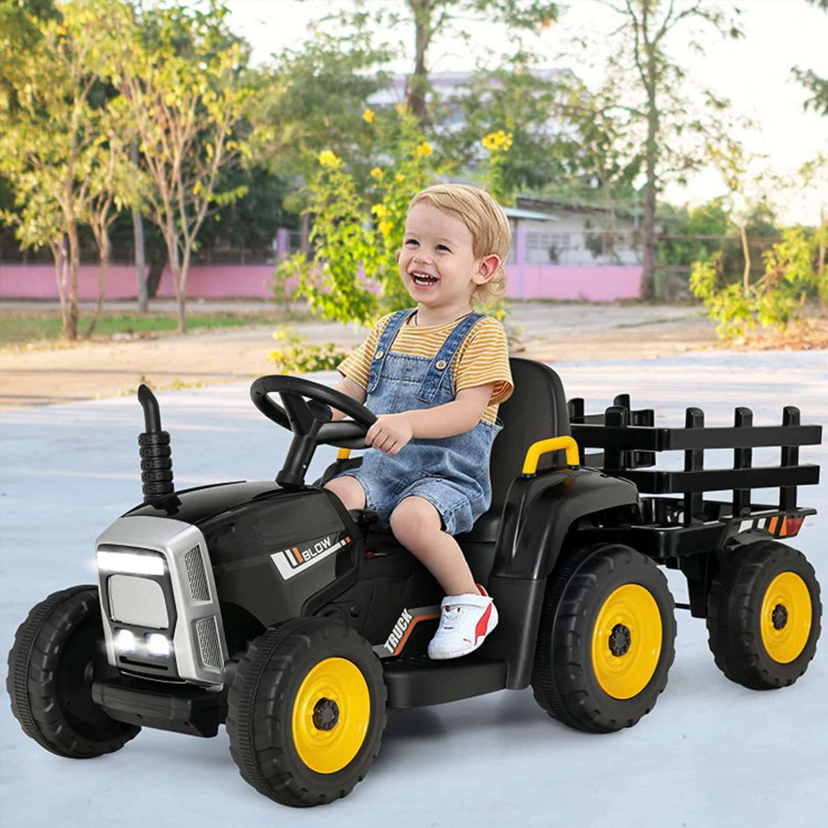 12V Kids Ride-On Tractor with Front Loader