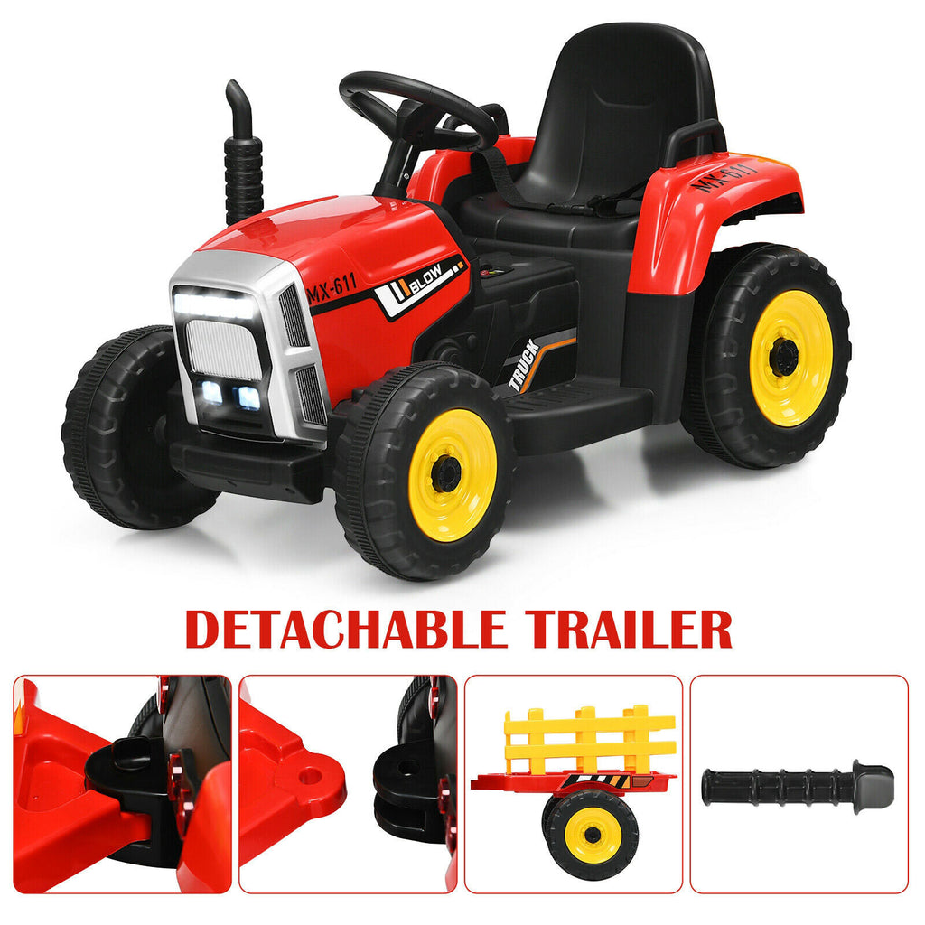 12V Kids Ride-On Tractor with Front Loader