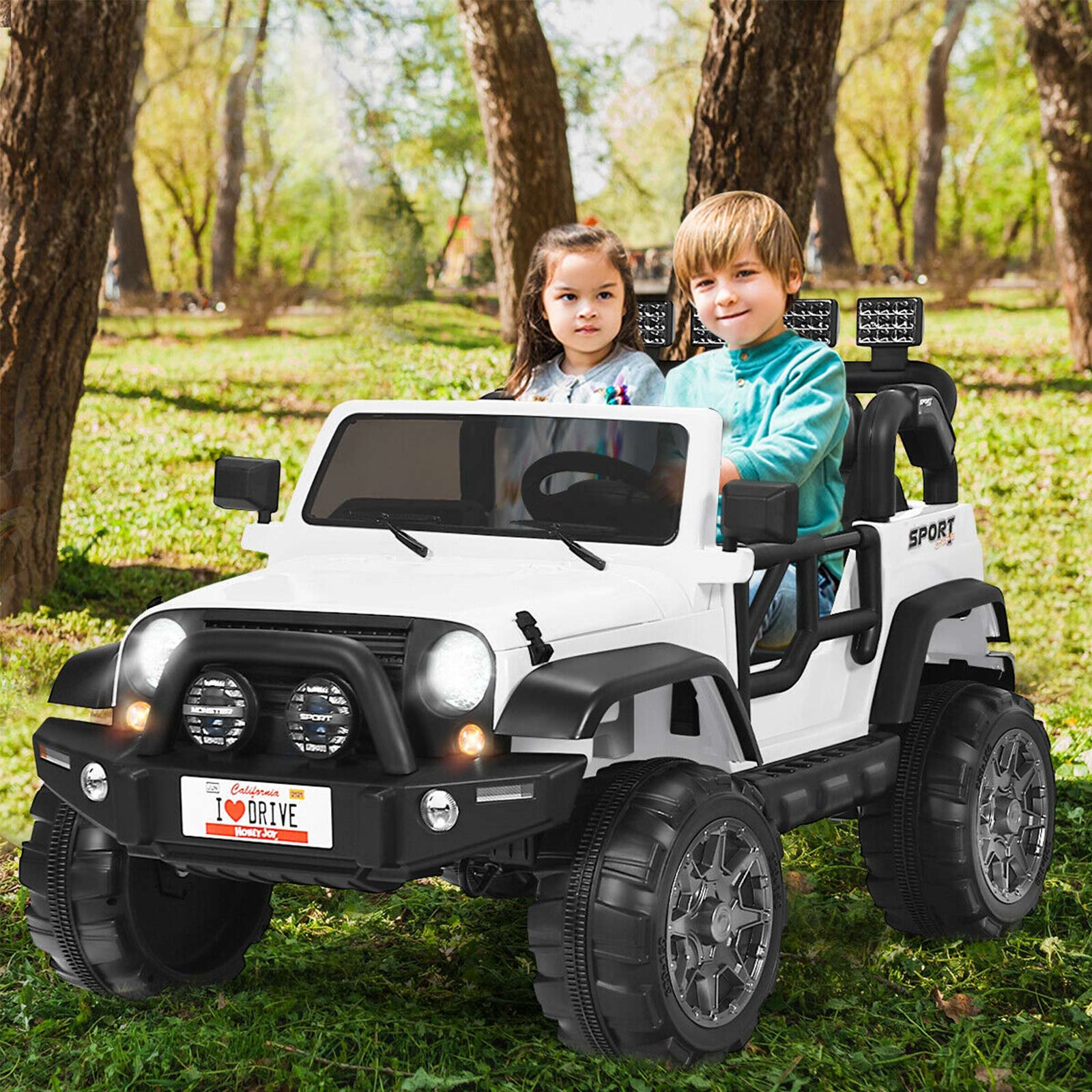 12V 2-Seater Kids Ride-On Truck with Remote Control