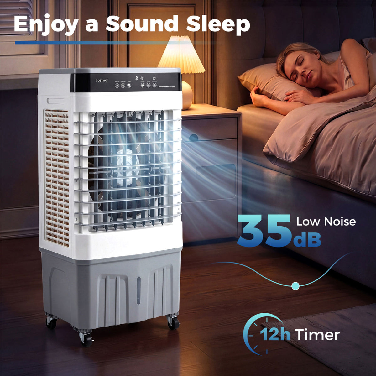 2100 CFM Portable Evaporative Air Cooler with Remote