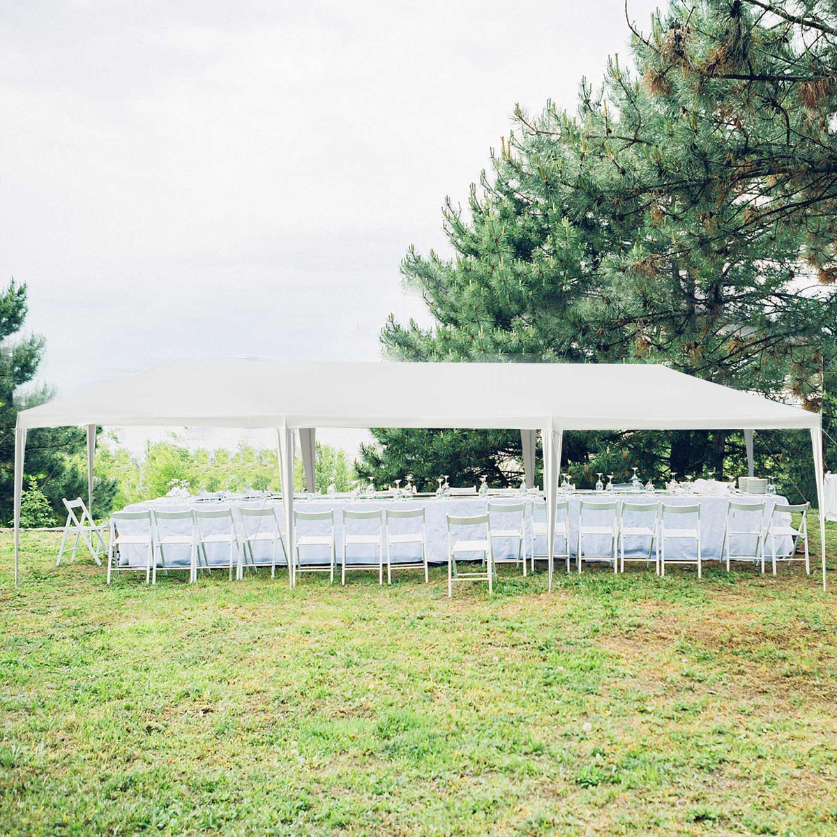 10×30ft Outdoor Wedding Party Tent with 5 Removable Sidewalls