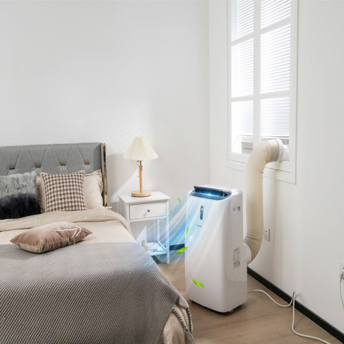 12,000 BTU Portable Air Conditioner with Heat & WiFi