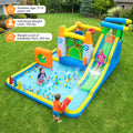 10-in-1 Kids Water Bounce House with Slide & Splash Pool