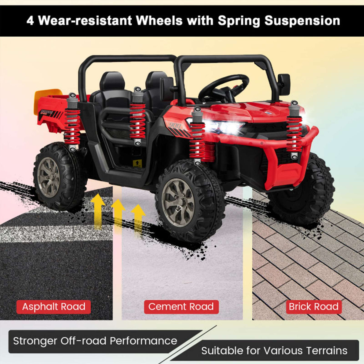 12V 2-Seater Kids Ride-On Dump Truck with Power Dump Bed