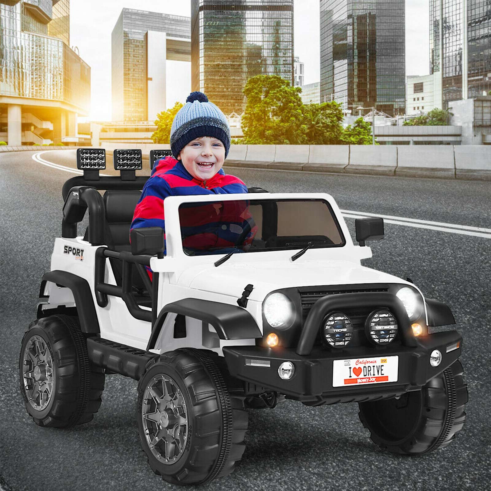 12V 2-Seater Kids Ride-On Truck with Remote Control