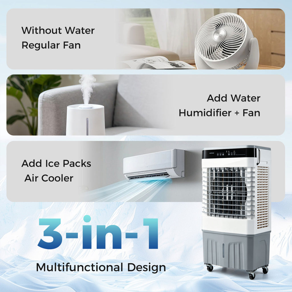 2100 CFM Portable Evaporative Air Cooler with Remote