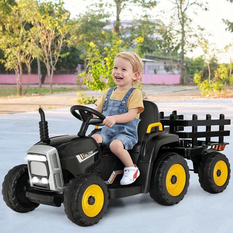 12V Kids Ride-On Tractor with Front Loader
