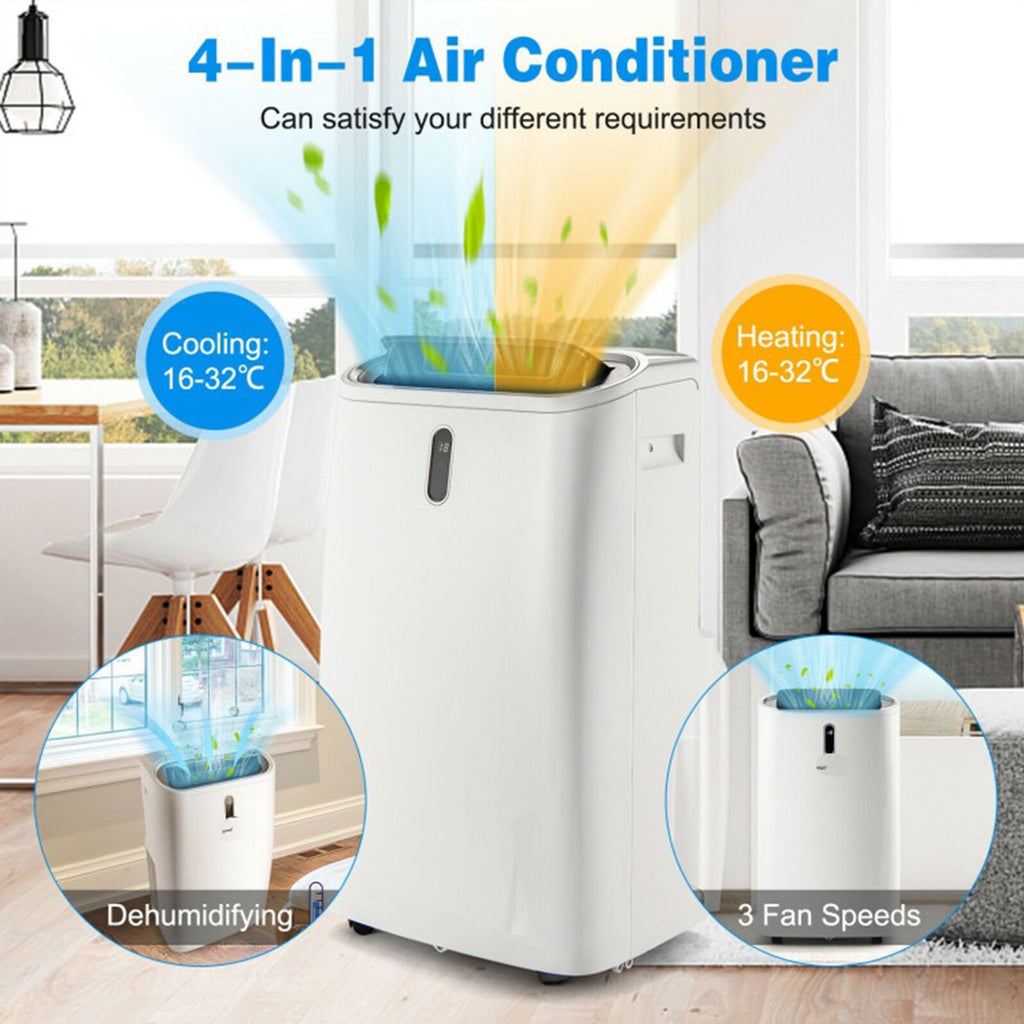 12,000 BTU Portable Air Conditioner with Heat & WiFi