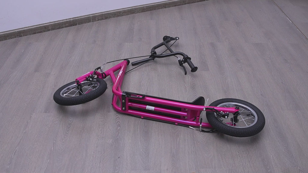 Height Adjustable Kid Kick Scooter with 12 Inch Air Filled Wheel