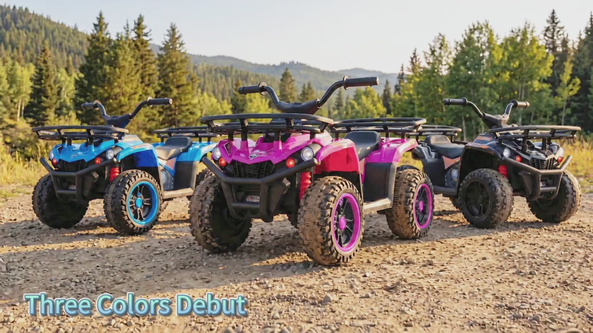 24V Electric Ride On Quad with LED Headlights
