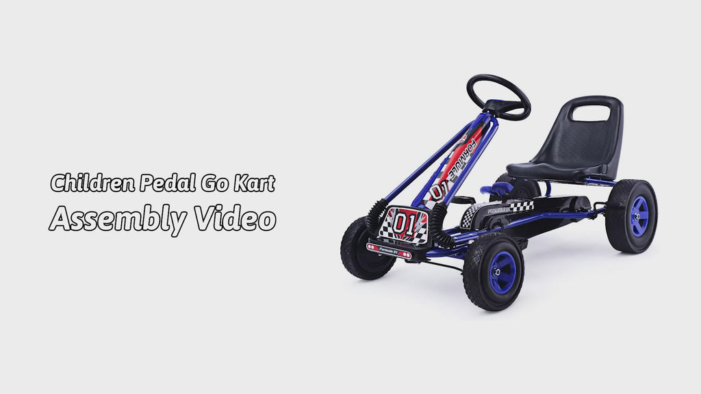 4 Wheels Kids Ride On Pedal Powered Bike Go Kart Racer Car Outdoor Play Toy