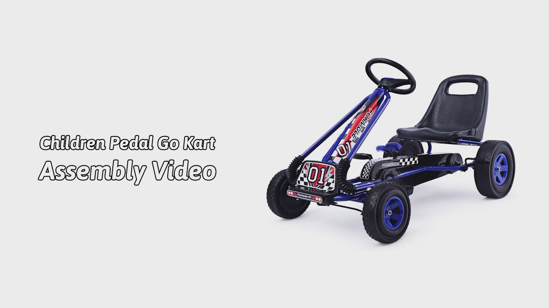 4 Wheels Kids Ride On Pedal Powered Bike Go Kart Racer Car Outdoor Play Toy