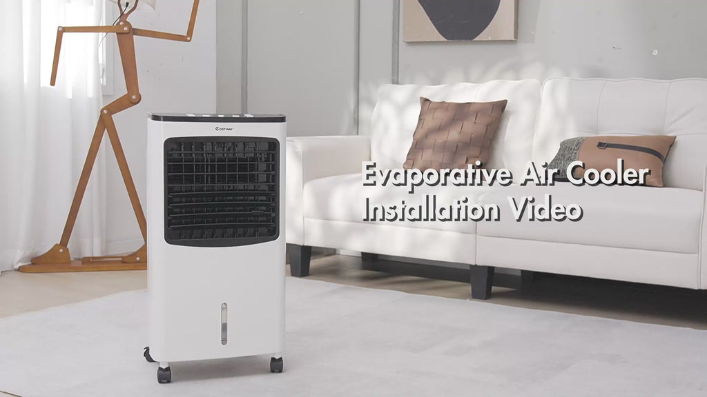 Portable Evaporative Air Cooler with 3 Wind Modes and Timer for Home Office