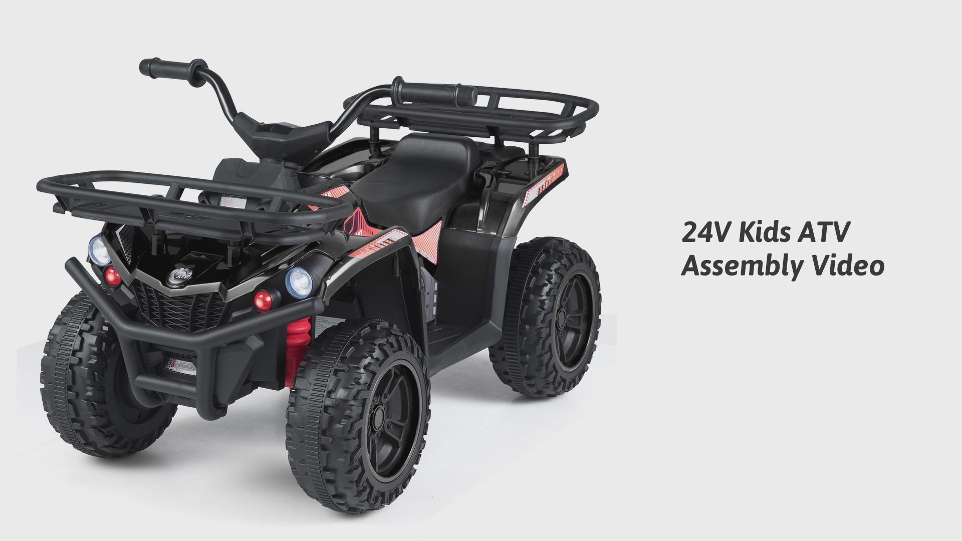 24V Electric Ride On Quad with LED Headlights
